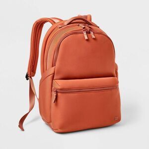 All In Motion - 14L Faux Neoprene Backpack - All In Motion Apricot Orange